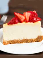 Porcion de Cheesecake de Fresas